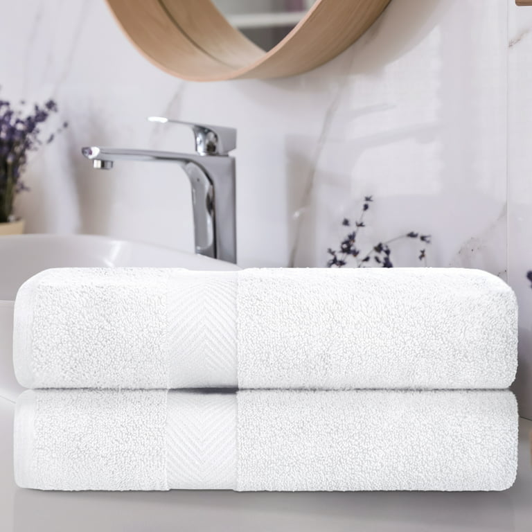 BNM Zero Twist Cotton Bath Towels Set of 2, Espresso