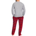thumbnail image 2 of Holiday Famjams Men's Long Sleeve Shirt & Pants Reindeer Pajama Set (XL), 2 of 3