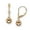 Colorname Misc: 6mm Yellow Gold, variant on 14k White Gold Dangling Shiny Polished Ball Leverback Earrings For Women (4 Sizes) White Gold 8 mm Ball Earring