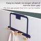 thumbnail image 3 of Advancent Gancho detrás de la puerta Percha para ropa Puerta del dormitorio sin costuras Gancho para ropa Colgador de pared Estante de almacenamiento Almacenamiento y organización del hogar Azul Advancent HA024884-01, 3 of 6