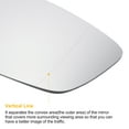 thumbnail image 4 of Right Passenger Rearview Mirror Glass Replacement Heated White Glass with Back Fit for BMW 3 Series, 4 of 6