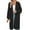 Black, variant on qucoqpe Womens 2025 Fashion Open Front Long Sleeve Knitted Cardigans Sweaters Coats with Pockets