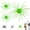 Green, variant on Simulation Sea Urchin Bait, Dice Bait Soft Floating Squirm Fishing Lure with Tentacles, Saltwater Freshwater Hook Baits for Bass Mandarin Fish Catfish Tilapia, Angler Gift
