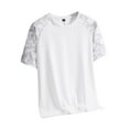 thumbnail image 2 of T-shirts for Men Ice Silk T-shirt Breathable Round Neck Short Sleeved Casual Sports T-shirt White XL Mens Tops, 2 of 6