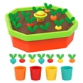 thumbnail image 1 of Montessori Rábano Tirando Juguete Forma Color Memoria Clasificación Actividades Para Niños Baoblaze Juego de cosecha de zanahorias, 1 of 8