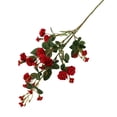 thumbnail image 2 of Dalrosia 4PCS Silk Rose Long Stem Artificial Flowers Mini Rose for DIY Wedding Bouquets Centerpieces Bridal Shower Party Home Decorations,28in, 2 of 6
