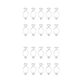 thumbnail image 3 of Advancent 10 piezas Ganchos para azulejos de techo Fácil instalación flexible Resorte automático Diseño simple Letrero colgante Techo F5 F2 estereoscópico 2piezas Advancent CBP456287, 3 of 5