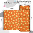thumbnail image 5 of Football and Basketball Orange Pattern Teens Toddler Nap Mat with Pillow, Sleeping Mat Bag for Preschool Daycare 51"x22", 5 of 6
