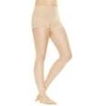 thumbnail image 1 of Hanes Womens Perfect Nudes Run Resistant Tummy Control Girl Short Hosiery, S, 1 of 5
