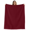 thumbnail image 2 of Pure Red Wine Fleece Throw Blanket for Couch, Simple Solid Color Microfiber Flannel Blanket for All Season, Lightweight Soft Throw Blankets for Bedroom, Living Room, 60"x80", 2 of 9