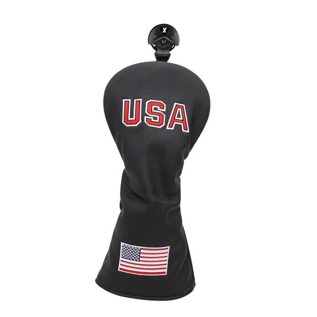 Cubierta de cabeza de golf Sunnimix Híbrido de cuero impermeable Negro 125x30cm