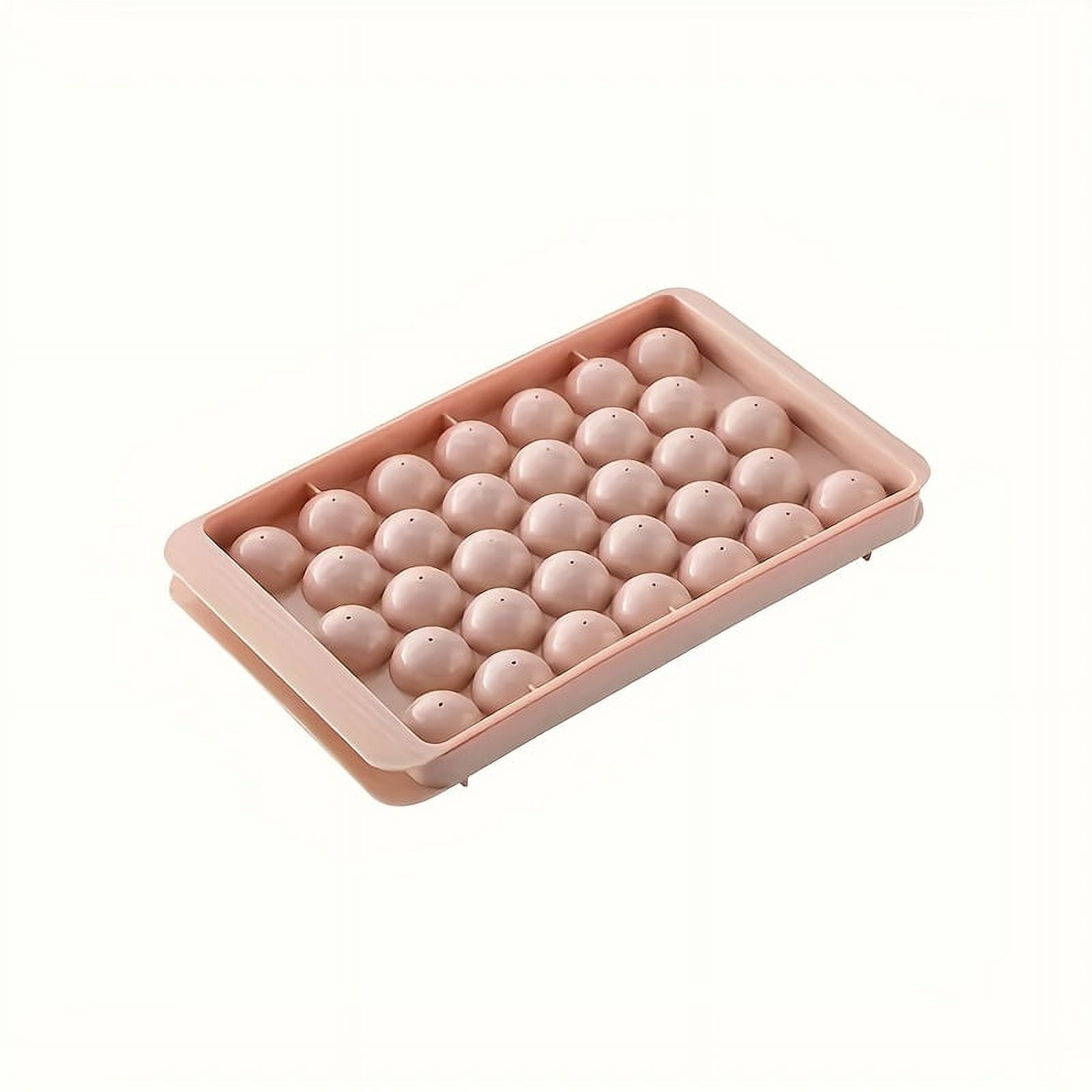 Summer Covered Round Ball Ice Tray Plastic Ice Ball Ice Cube Mold Refrigerator Ice Ball Mold Ice Making Box Round Ice Mold