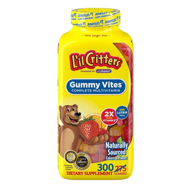 Osito de goma masticable para niños Supplement Gummy Vites, 300 unidades