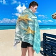thumbnail image 4 of Dreamtimes Starfish on Summer Beach Beach Towel,Absorbent Quick Dry Sport Towel Oversized Lightweight Soft Bath Towel for Travel Sports Pool Swimming Bath Camping 30x60in, 4 of 7
