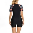 thumbnail image 4 of JINMGG Swimsuits for Women Loose Fit Floral Printed Modest Two Piece Bathing Suits Women's Sexy Split Bikini Two-Piece Plus Size Swimwear on Clearance, 4 of 6