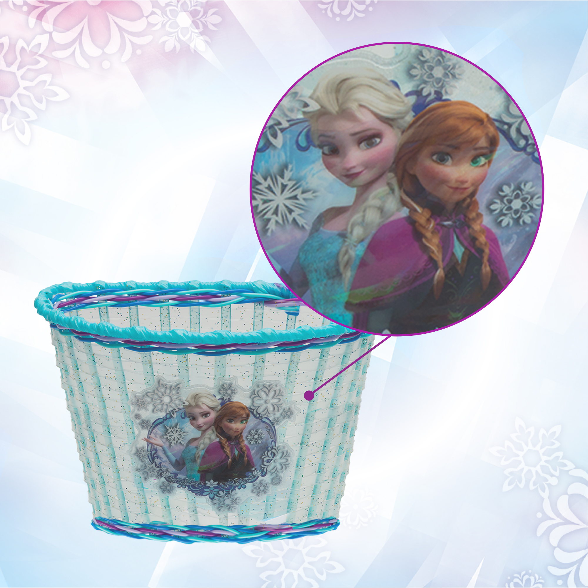 Bell Disney Frozen Accessory Pack Bike Basket and Streamers - image 2 of 4