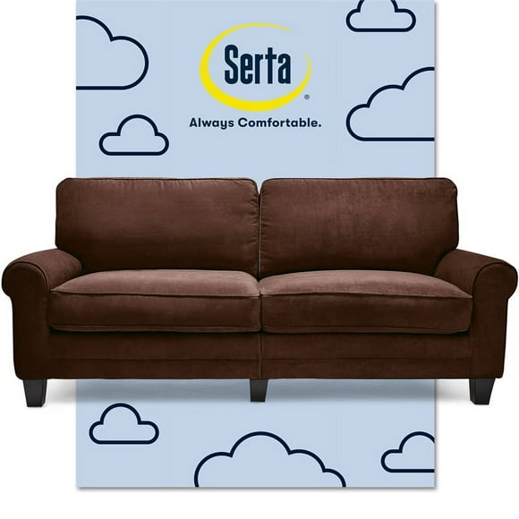 Serta Copenhagen 73" Sofa Brown