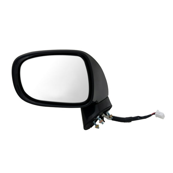 75035K - Fit System Passenger Side Mirror for 14-18 Kia Soul, textured black w/ PTM cover, w/ turn signal, memory, power folding, Heated Power