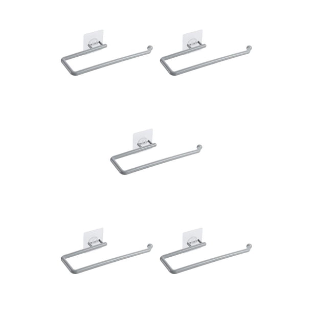 Matsuzay Soporte de almacenamiento de papel de cocina, estante de paño autoadhesivo para montaje en pared, estante de tejido de 180 grados para Type2 NO2