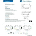 thumbnail image 5 of Malibu Home Carolina Whirlpool/Massaging Jet Bathtub 72"x 42"x 22" in Biscuit, 5 of 5