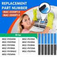 thumbnail image 3 of 12 Pieces Replacement Split Air Filter Compatible with Mitsubishi Electric MAC-2300FT-E MAC-3000FT-E Air Conditioners, 3 of 5