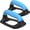 D: Black & Blue, variant on PETGLE Push Up Bars, Pushup Stands With Thickened Soft Plastic Handle, Stable and Non-Slip Base, Pushup Handles Perfect for Floor Strength Training