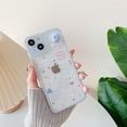thumbnail image 2 of Funda suave de silicona para iPhone con nube giratoria y flores de dibujos animados para mujeres y niñas (blanco, iPhone 13 Pro) Blanco Iphone 13 Pro, 2 of 5