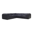 thumbnail image 2 of Moe's Home Form Classic L-Shaped Modular Sectional Vantage Black Leather, 2 of 4