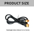 thumbnail image 5 of YIEMEEN 18AWG XT60 Extension Cord Male/Female for Remote Control Toy Solar Energy Black, 5 of 10