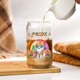 thumbnail image 3 of Maine Coon Celebrates Rainbow Pride Month LGBT LGBTQ+ 16oz Glass Cup Mug Cat Lover Kitten Owner Gifts Glass Can - 01003, 3 of 5