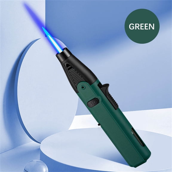 QuLuJing Cigarette Lighter, Cool torch Lighters Windproof for Outdoor Douable Blue Flame Refillable Lighters