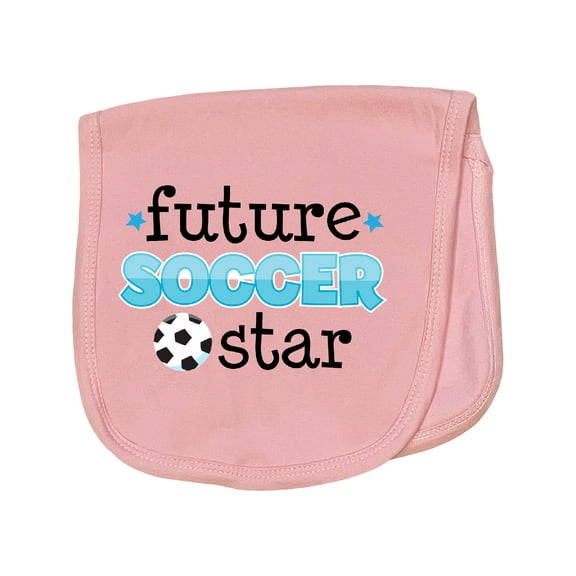 Inktastic Future Soccer Star Baby Burp Cloth