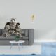 thumbnail image 2 of Figura moderna de búho y hoja, escultura decorativa de mesa, estatua abstracta de animal para sala de estar, oficina, armario, mesita de noche, estant, 2 of 8