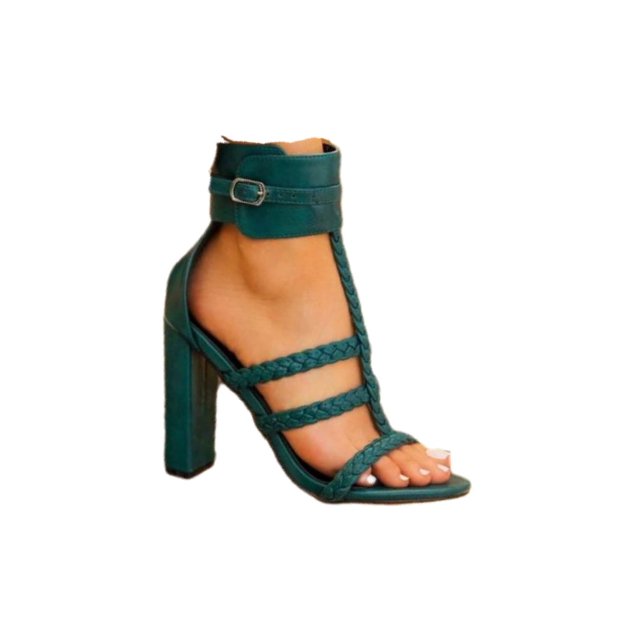 Zapatilla Sandalia de Tacon Casual para Dama Hanna MX Velsen Green