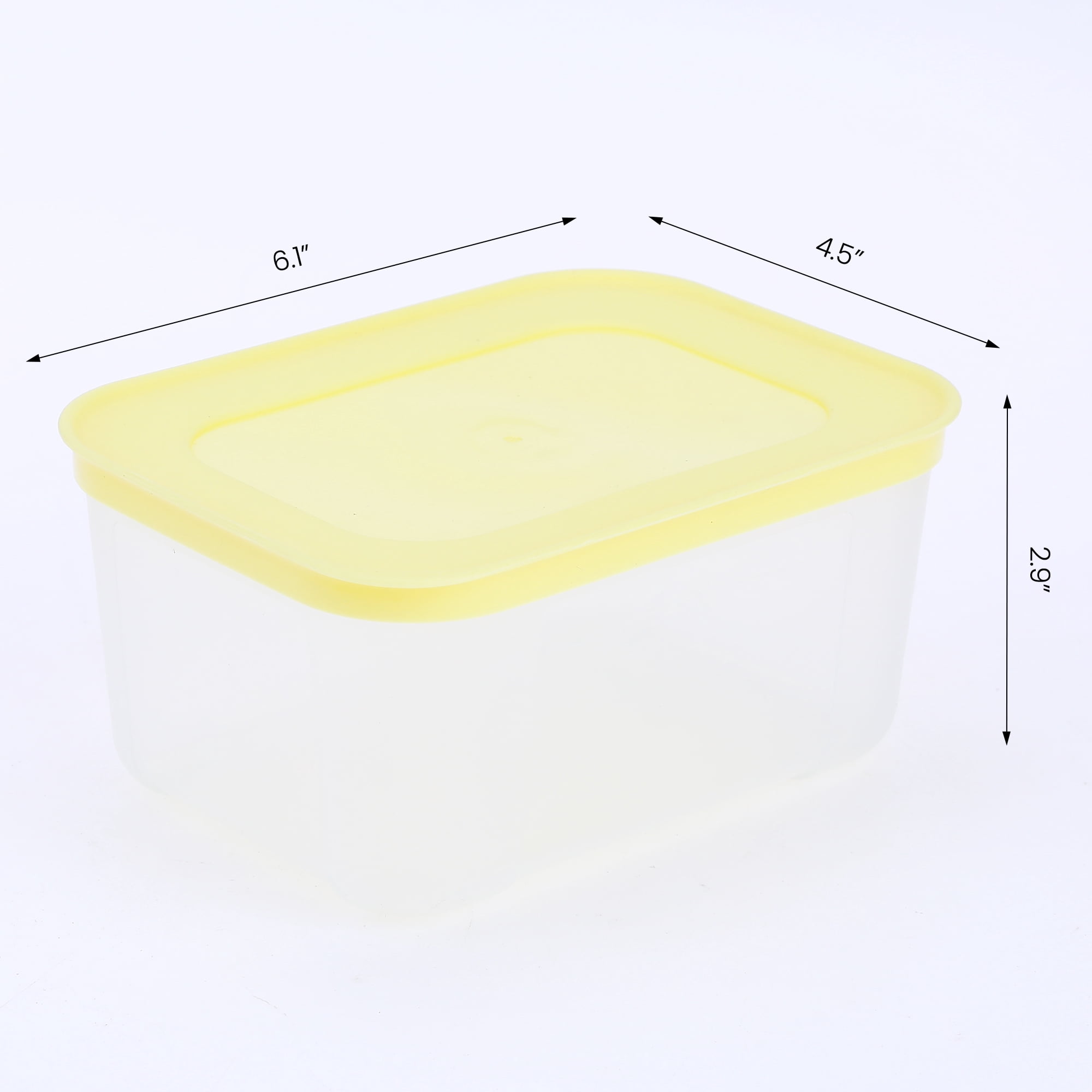 Unique Bargains Food Storage Containers Reusable Lunch Box 12 Packs Yellow