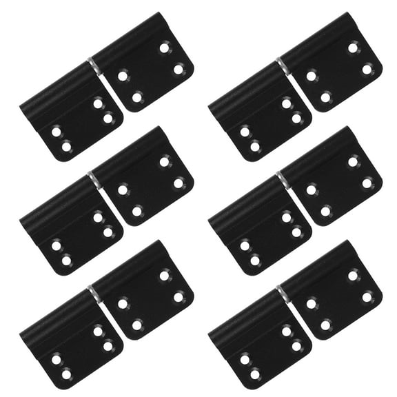 Homoyoyo Bathroom Door Hinge, Black Aluminum, Heavy Duty, Smooth Matte Surface, Timeless