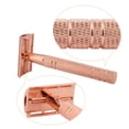 thumbnail image 3 of Portable Men's Manual Razor Ergonomic Design Handle Travel Shaving Tool for Men Teen Boys Face Beards, 3 of 5