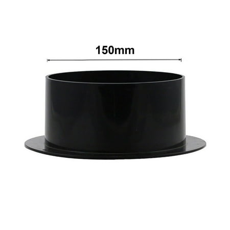 

ABS Straight Pipe Flange Ventilation Ducting Exhaust Pipe Air Duct Connectors 150mm