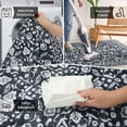 thumbnail image 6 of GLATTICE Entryway Rugs 3x5 ft Washable Area Rug Super Soft Rug Non Slip Rubber Backed Entry Rug for Kitchen Bedroom Office Living Room, Charcoal Black White, 6 of 7