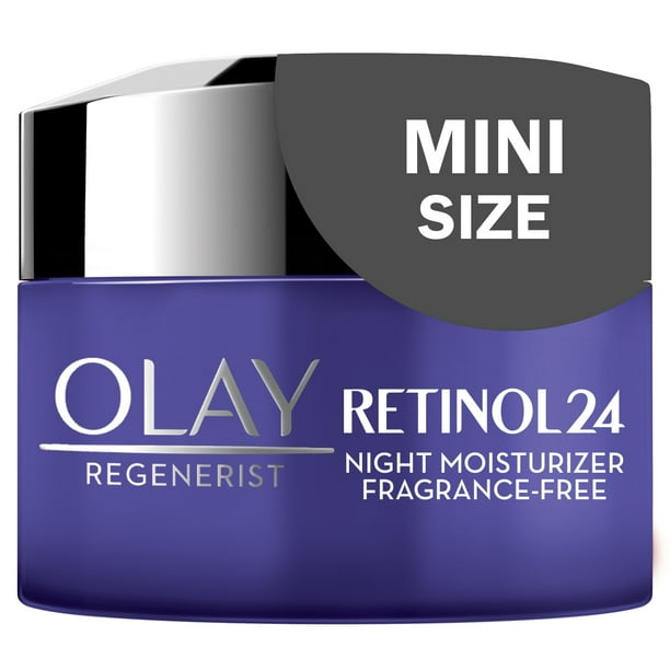 Olay Regenerist Retinol 24 + Peptide Night Face Moisturizer, FragranceFree, Trial Size 0.5 oz