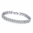 thumbnail image 1 of Pulseras De Brazalete Para Mujer Pulseras De Diamantes De Cristal Romano Pulseras Elegantes De La Vendimia Regalos Joyería Monstrate AP006147-03, 1 of 6