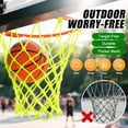 thumbnail image 3 of Red de baloncesto Glow in Dark, 2 unidades, nailon, 21 pulgadas, antilátigo, 3 of 8