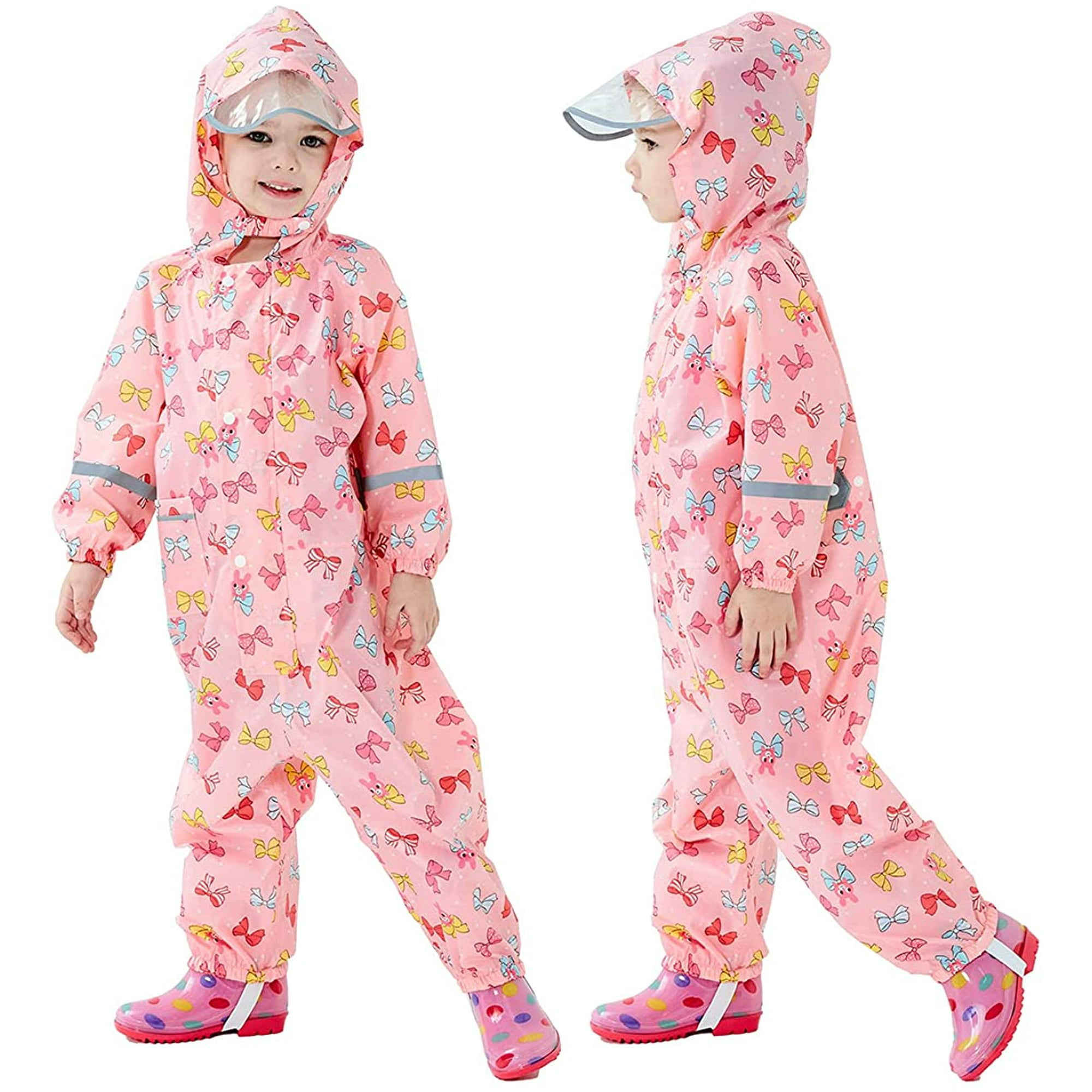 Yeater One Piece Rain Suit For Toddler Kids Waterproof Coverall Baby Raincoat Mud Suit With Hood Unisex Other Xx Large