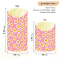 thumbnail image 4 of Heart Shaped Fried Egg Flameless Candles 2 PCS with Remote Realistic Moving Flame LED Tapered Pillar Set for Home Decor, 4 of 7