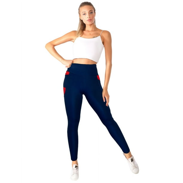 Leggins Deportivo Mujer Mallas Gym Mallones Dama Con Bolsas Walmart en linea