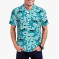 thumbnail image 1 of Fotbe Shark Wearing Sunglasses Camiseta Polo de Golf para Hombre con Estampado – Camisa Deportiva Transpirable con Cuello Abotonado-3X-Large, 1 of 6