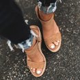 thumbnail image 1 of Womens Platform High Wedge Espadrilles Ankle Strap Sandals Summer Casual Shoes, 1 of 5