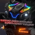 thumbnail image 5 of TOYBSNR 24 Volt 2-Seater Ride on Toys with Remote Control 4WD XXXL Electric Car for Big Kids Ages 3-14, Ride on Cars UTV with 15" EVA Tires, Rainbow LED Lights Bluetooth Music Spring Suspension Black, 5 of 10