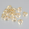 thumbnail image 6 of Set of 50 Heart Spacer Bead Hollow Peach Pendant Hollow Heart Shape Beads CCB Spacer Connectors for Jewelry, 6 of 9