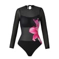 thumbnail image 5 of MOJOGO Women's Printed Swimsuits Set Long Sleeve Zip Up One Piece Swimsuits Loose Long Pants Training Swimwear Bathing Suits Multicolor-3 XL, 5 of 6